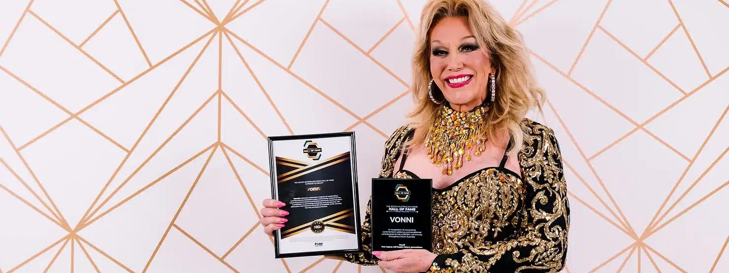 Legendary Performer Vonni Inducted into South Australian Pride Hall of Fame