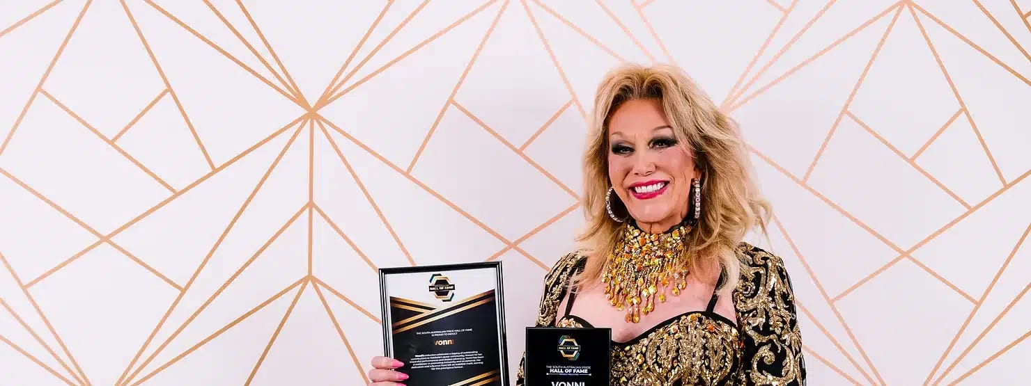 Legendary Performer Vonni Inducted into South Australian Pride Hall of Fame