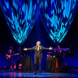 Engelbert Humperdinck on stage at Her Majesty's Theatre