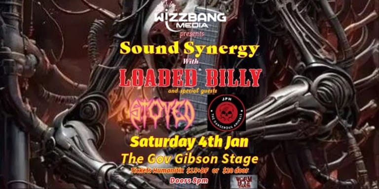 Sound Synergy and Loaded Billy perform on The Jive Gibson Stage at Jazzbar on Saturday 4 January.