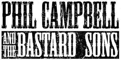 Black and white concert poster for Phil Campbell and the Bastard Sons.
