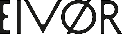 EIVOR logo in bold black sans-serif lettering with a stylised circle intersecting the letter O.