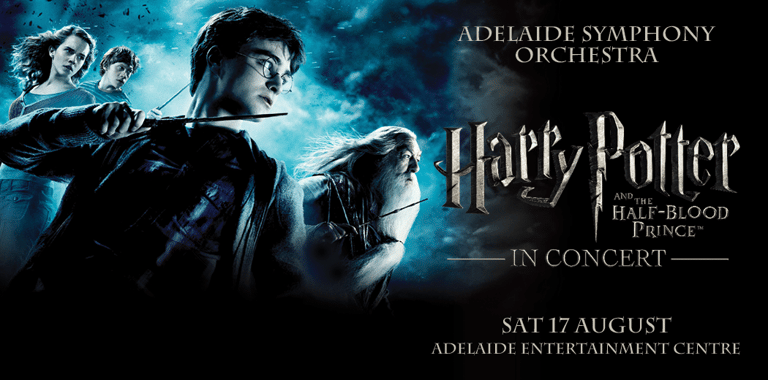 Adelaide Symphony Orchestra performs Harry Potter and the Half-Blood Prince in concert at Adelaide Entertainment Centre.